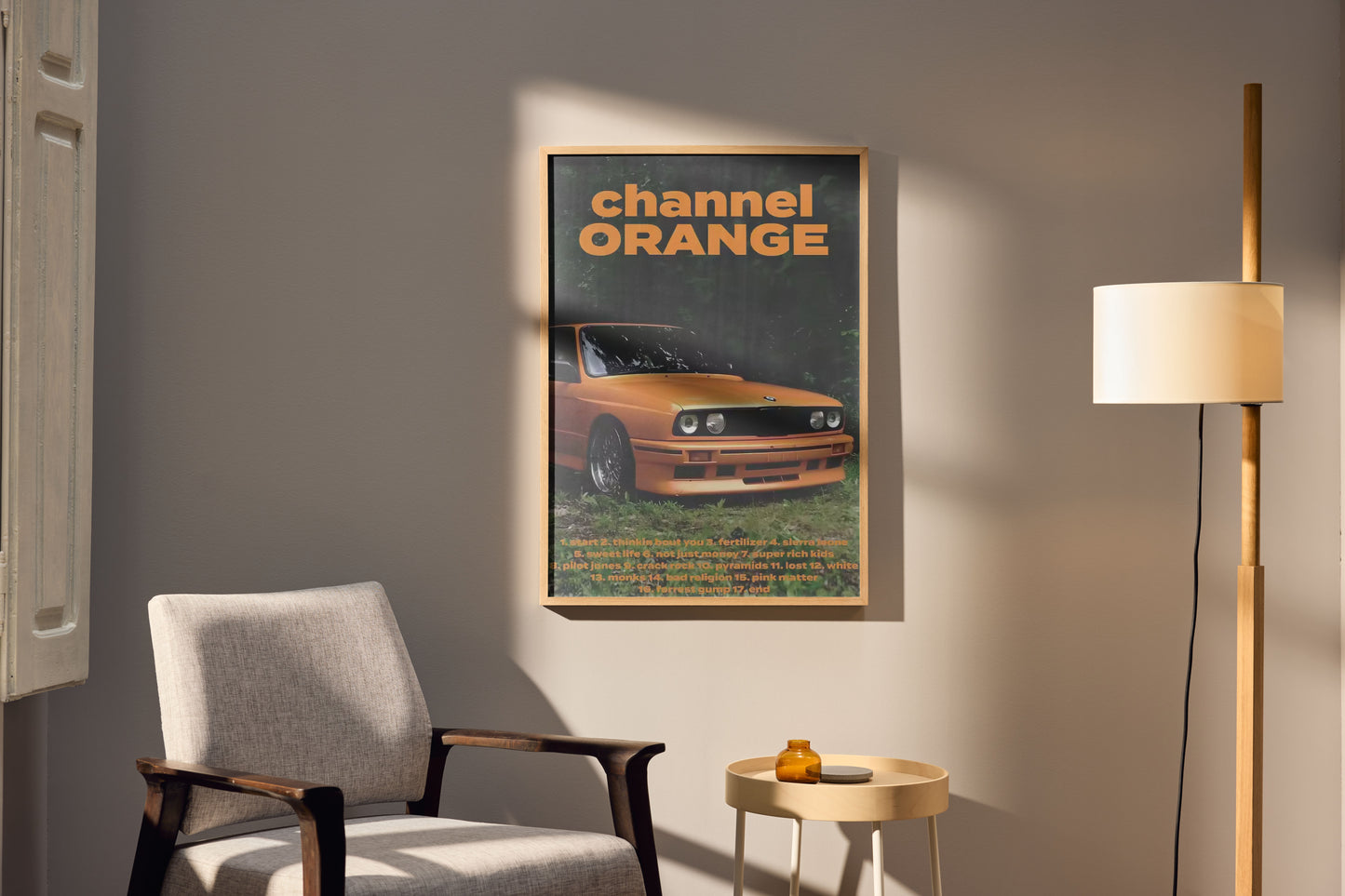 Frank Ocean Channel Orange Poster: Hypebeast Car Music Wall Art