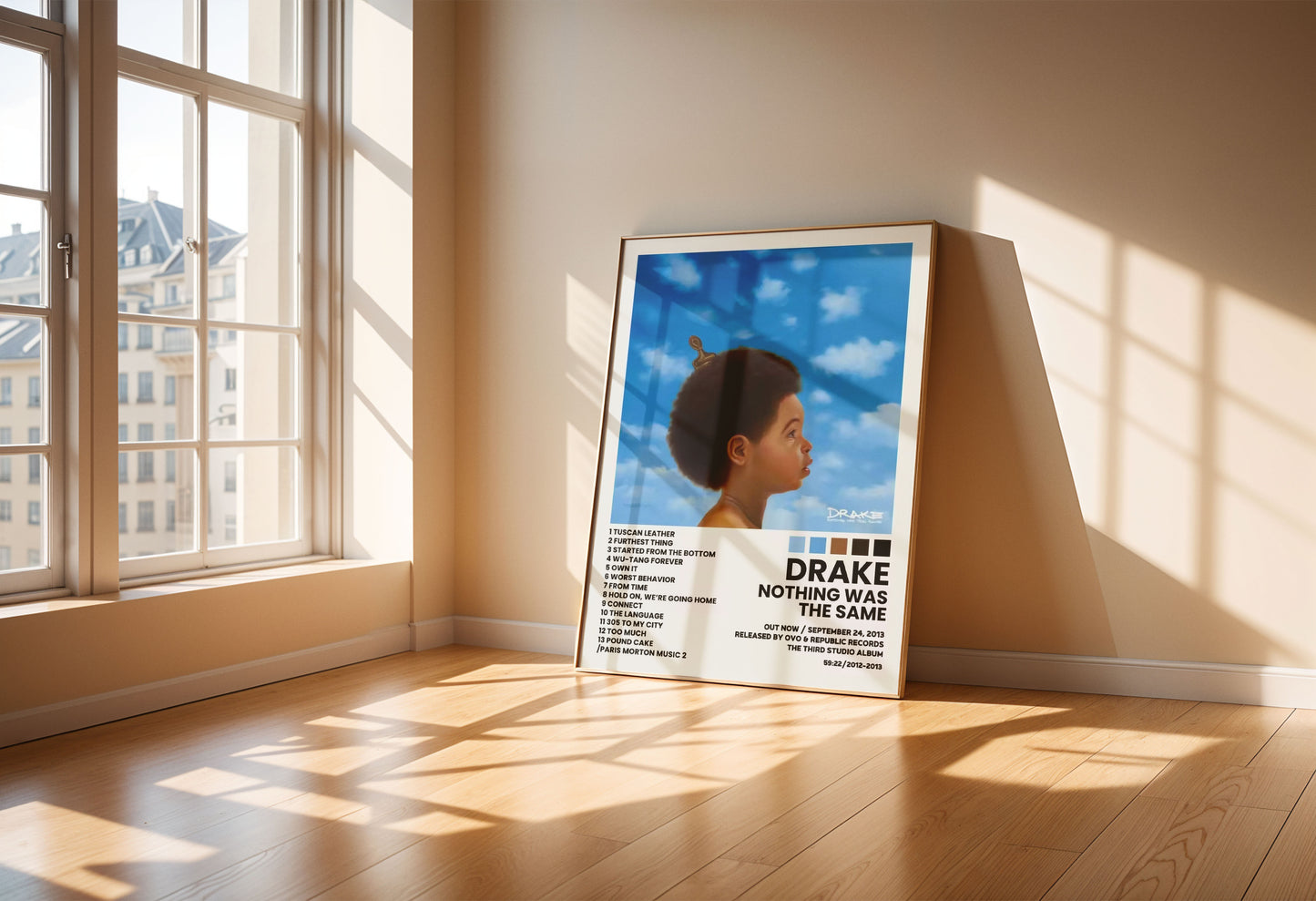 Drake Poster Nothing Was The Same Rap Hip Hop Poster Album Wall Art Cover