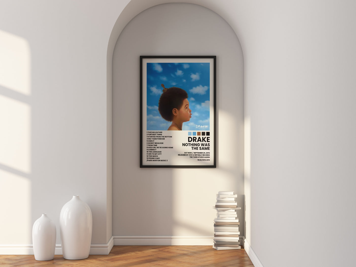 Drake Poster Nothing Was The Same Rap Hip Hop Poster Album Wall Art Cover