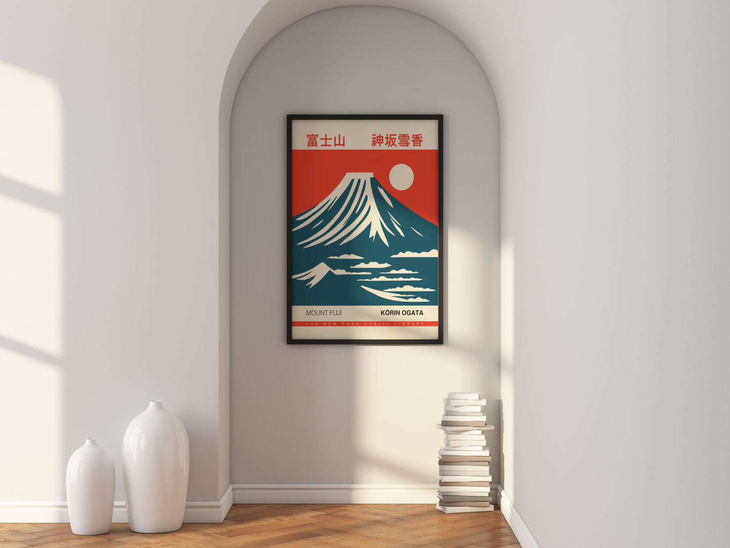 Mount Fuji Retro Landscape Japanese Poster Exhibition Wall Art Picture Home Decor
