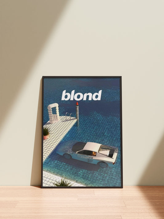 Frank Ocean Blond Album Poster – Pop Music Canvas Wall Art, Home Decor, Fan Gift