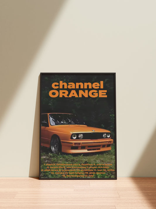 Frank Ocean Channel Orange Poster: Hypebeast Car Music Wall Art