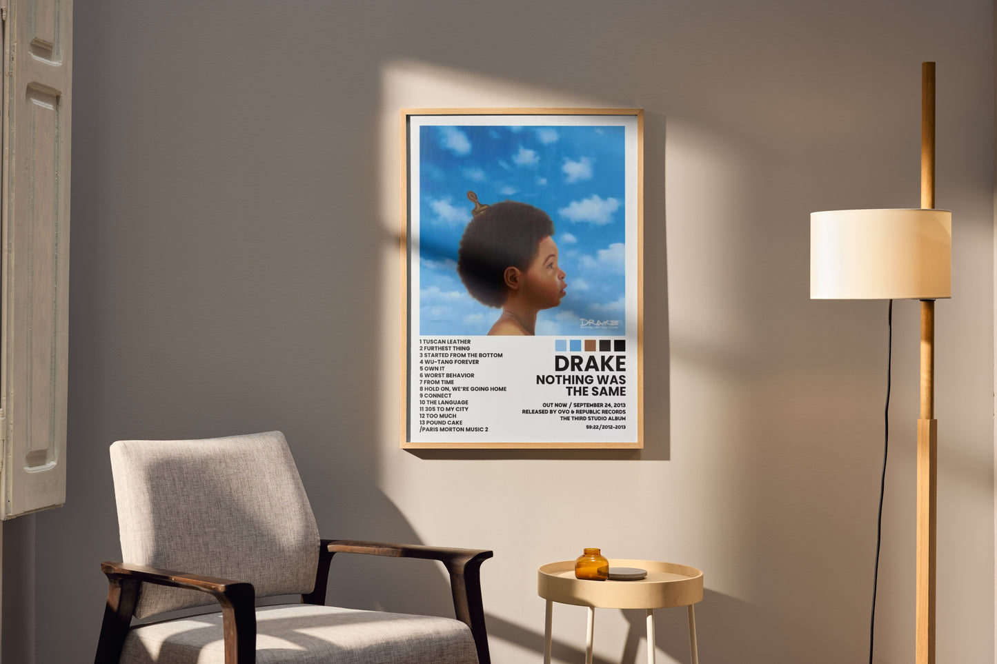 Drake Poster Nothing Was The Same Rap Hip Hop Poster Album Wall Art Cover
