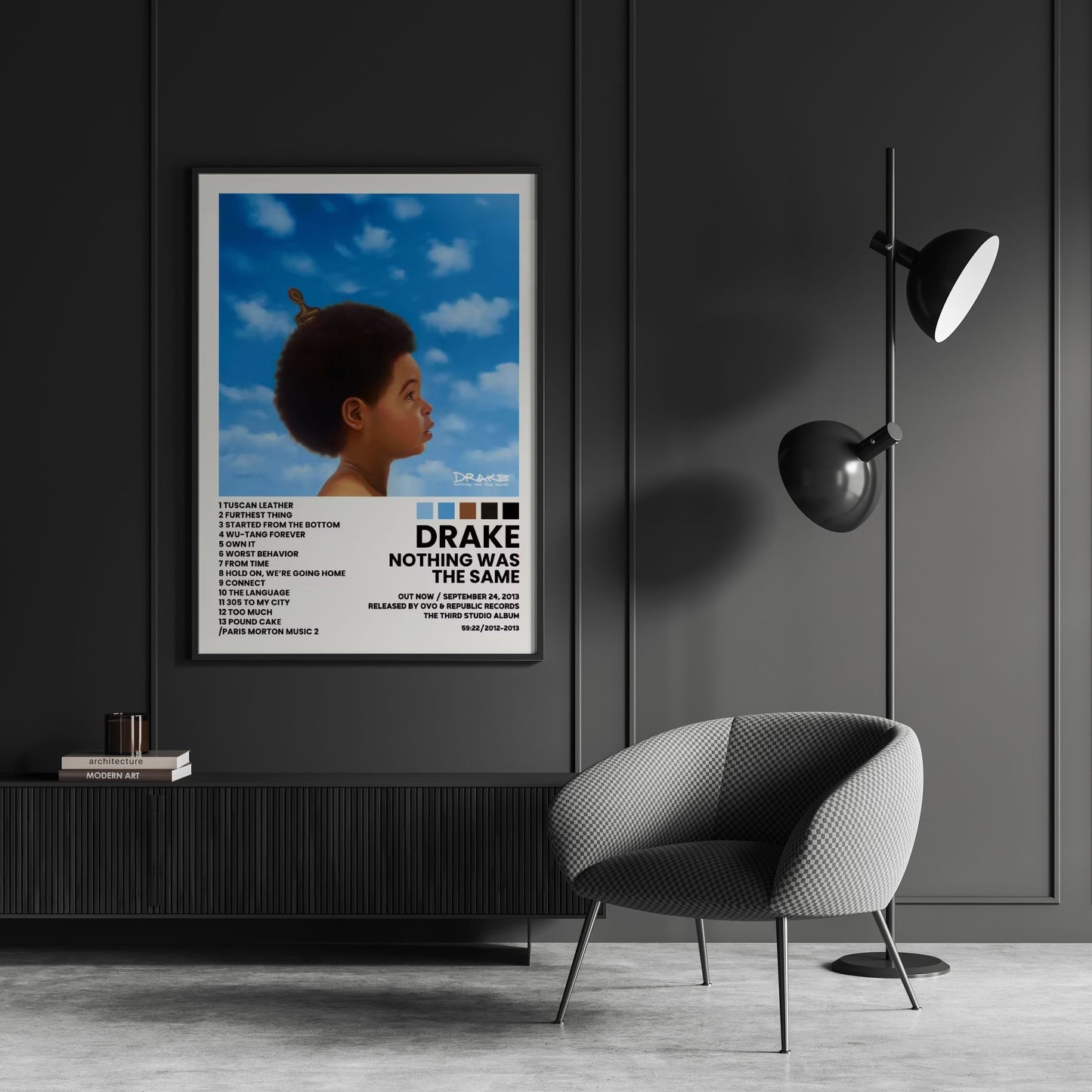 Drake Poster Nothing Was The Same Rap Hip Hop Poster Album Wall Art Cover