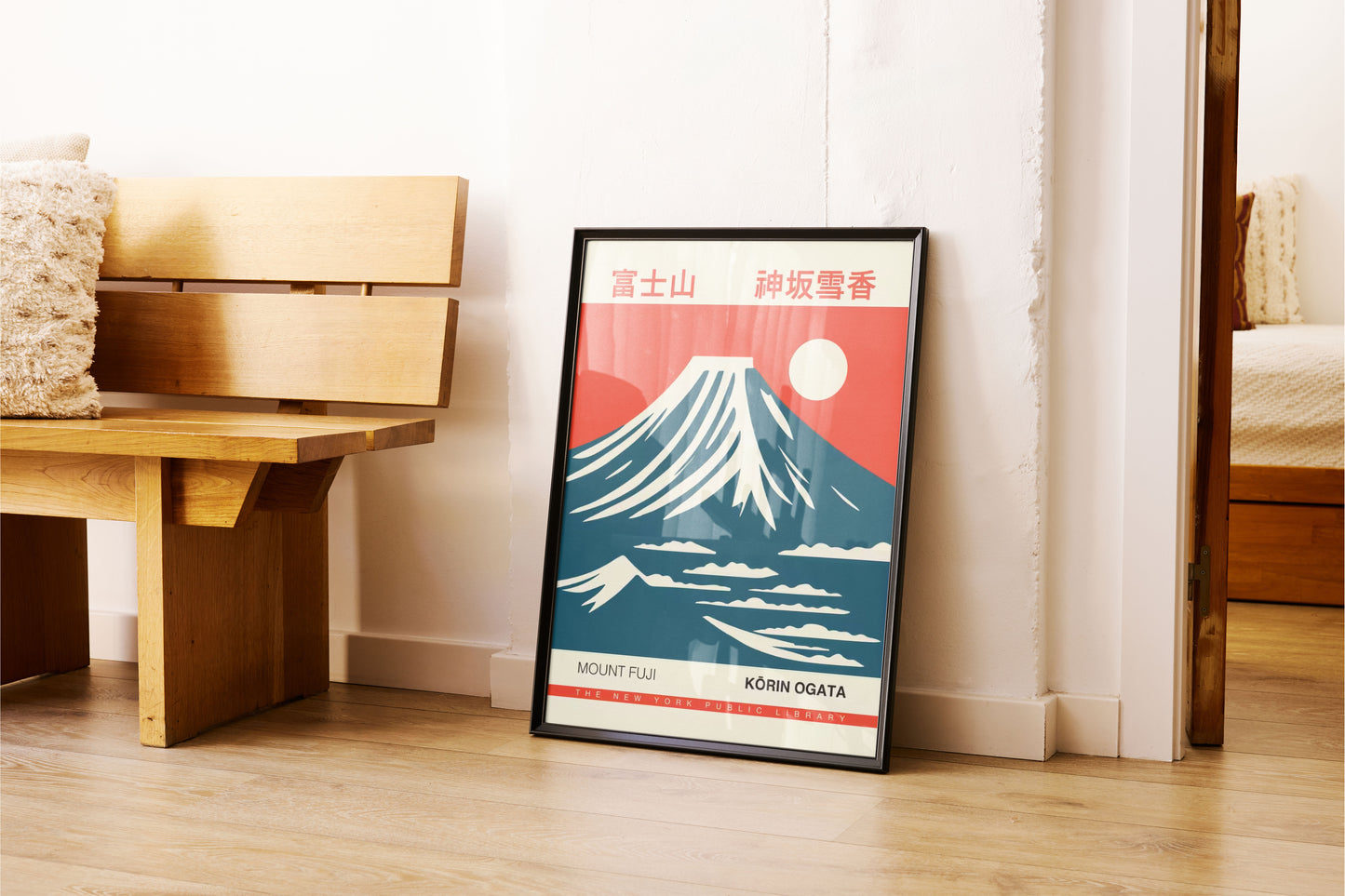 Mount Fuji Retro Landscape Japanese Poster Exhibition Wall Art Picture Home Decor