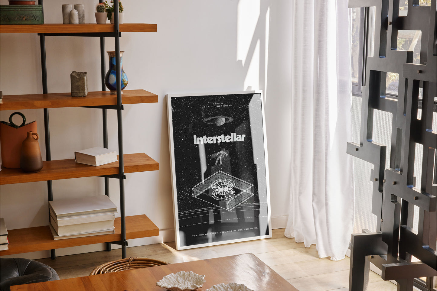 Interstellar Movie Trailer Cover Poster – Christopher Nolan Sci-Fi Canvas Wall Art Print