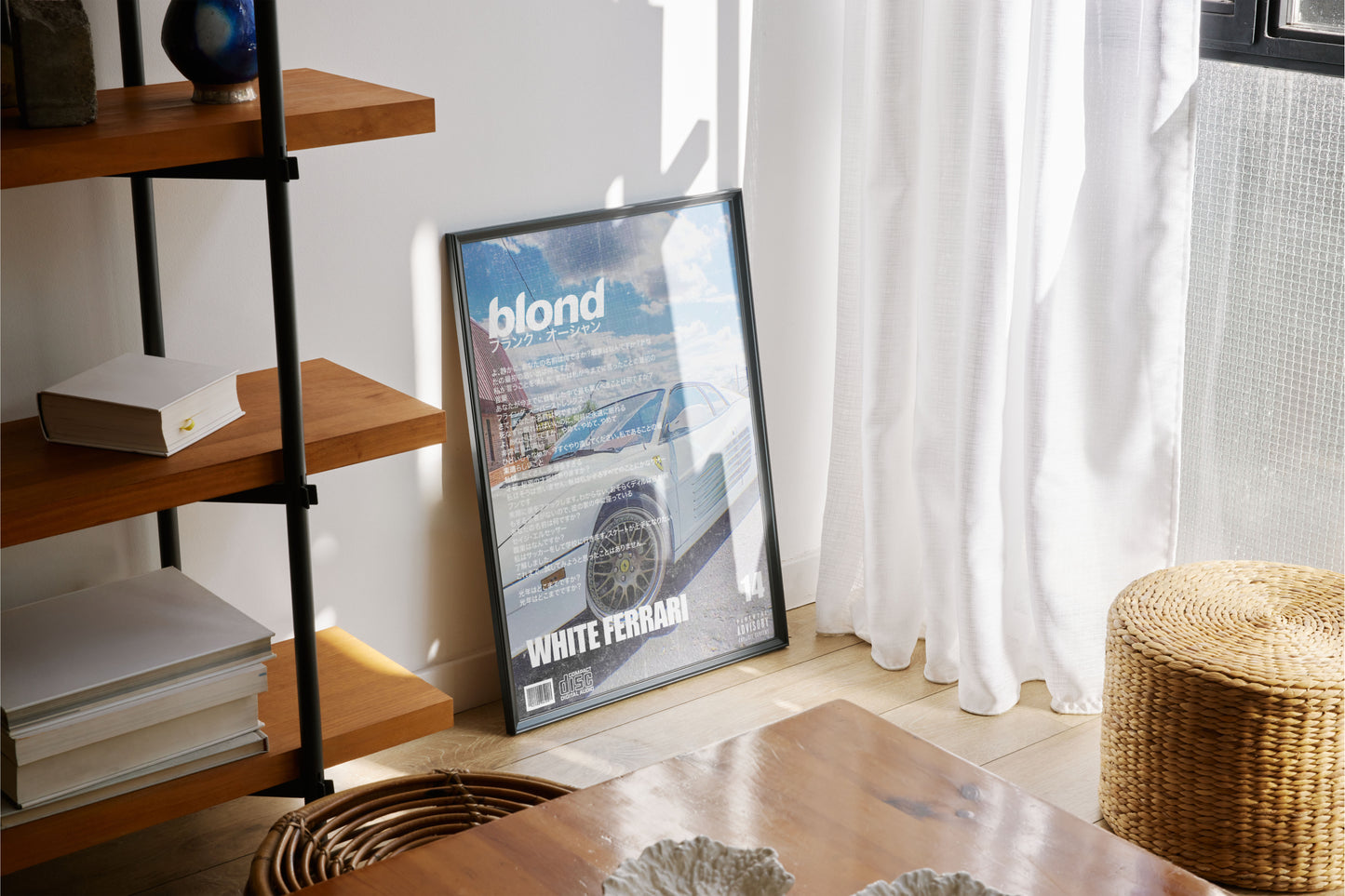 Frank Ocean Blond Album Cover Canvas Print: Japanese-Inspired Wall Art
