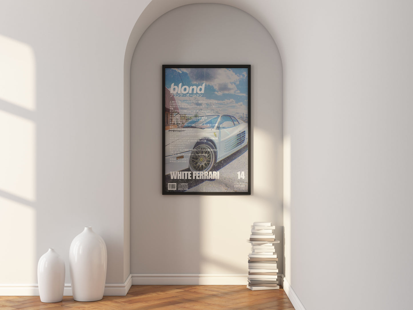 Frank Ocean Blond Album Cover Canvas Print: Japanese-Inspired Wall Art
