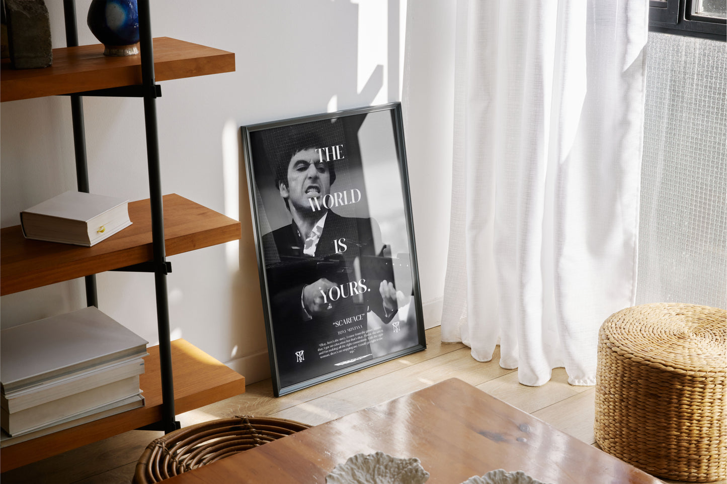 Scarface Poster Wall Art – Tony Montana Movie Quote Print, Gangster Film Decor for Home, Office, or Man Cave