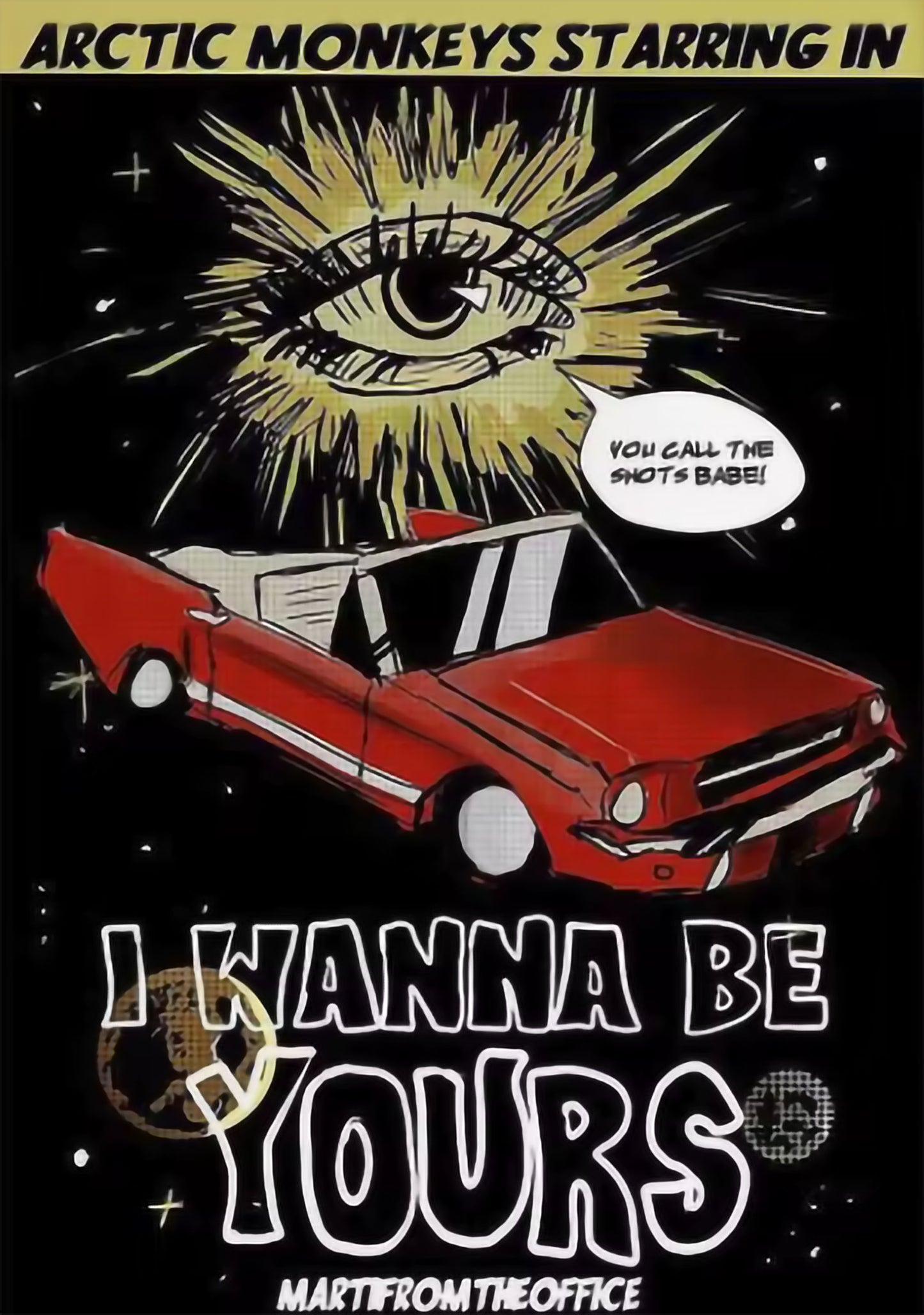 Arctic Monkeys 'I Wanna Be Yours' Canvas Poster: Indie Rock Music Print