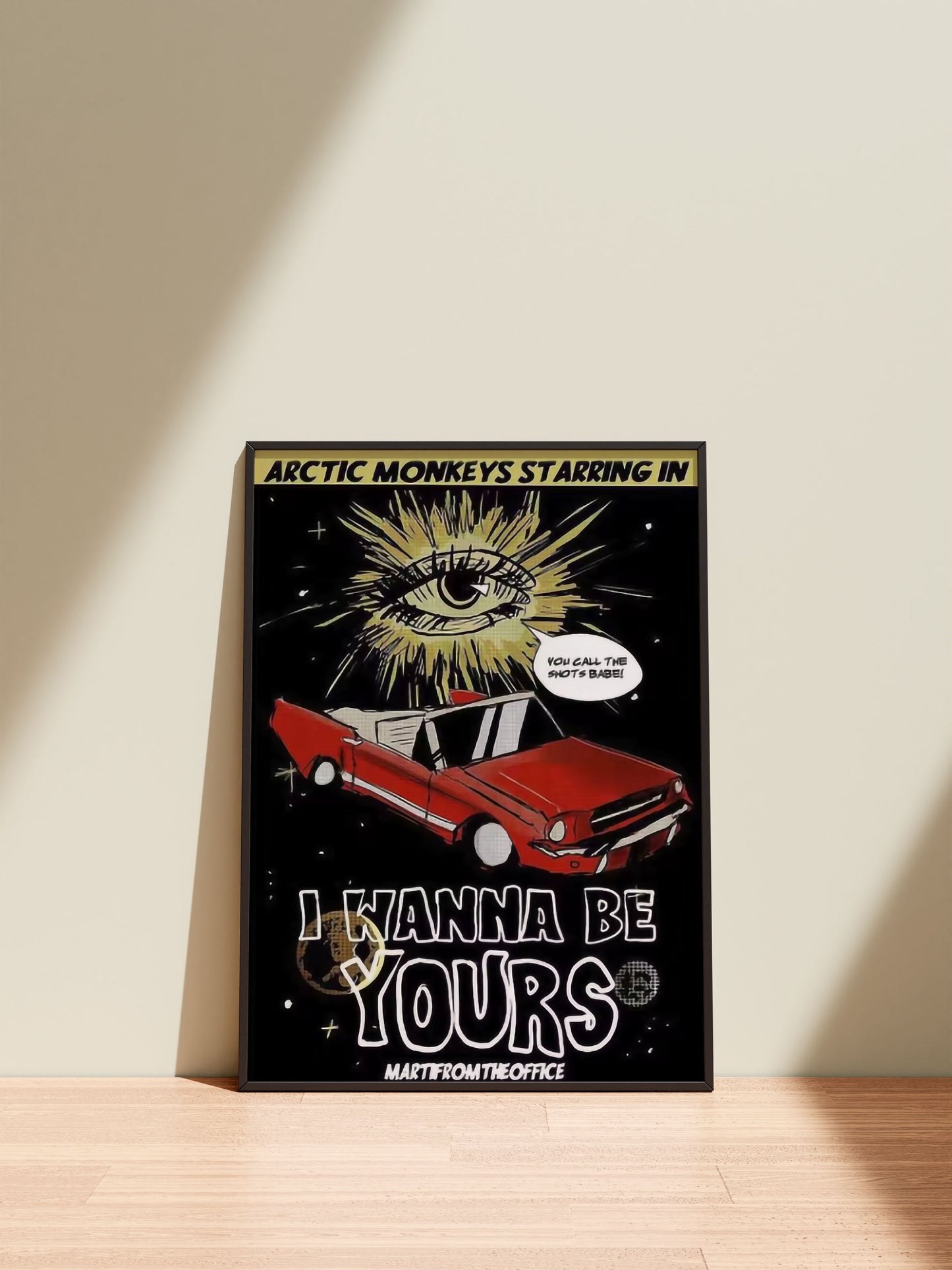 Arctic Monkeys 'I Wanna Be Yours' Canvas Poster: Indie Rock Music Print