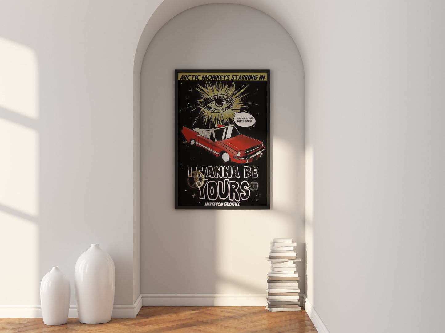 Arctic Monkeys 'I Wanna Be Yours' Canvas Poster: Indie Rock Music Print