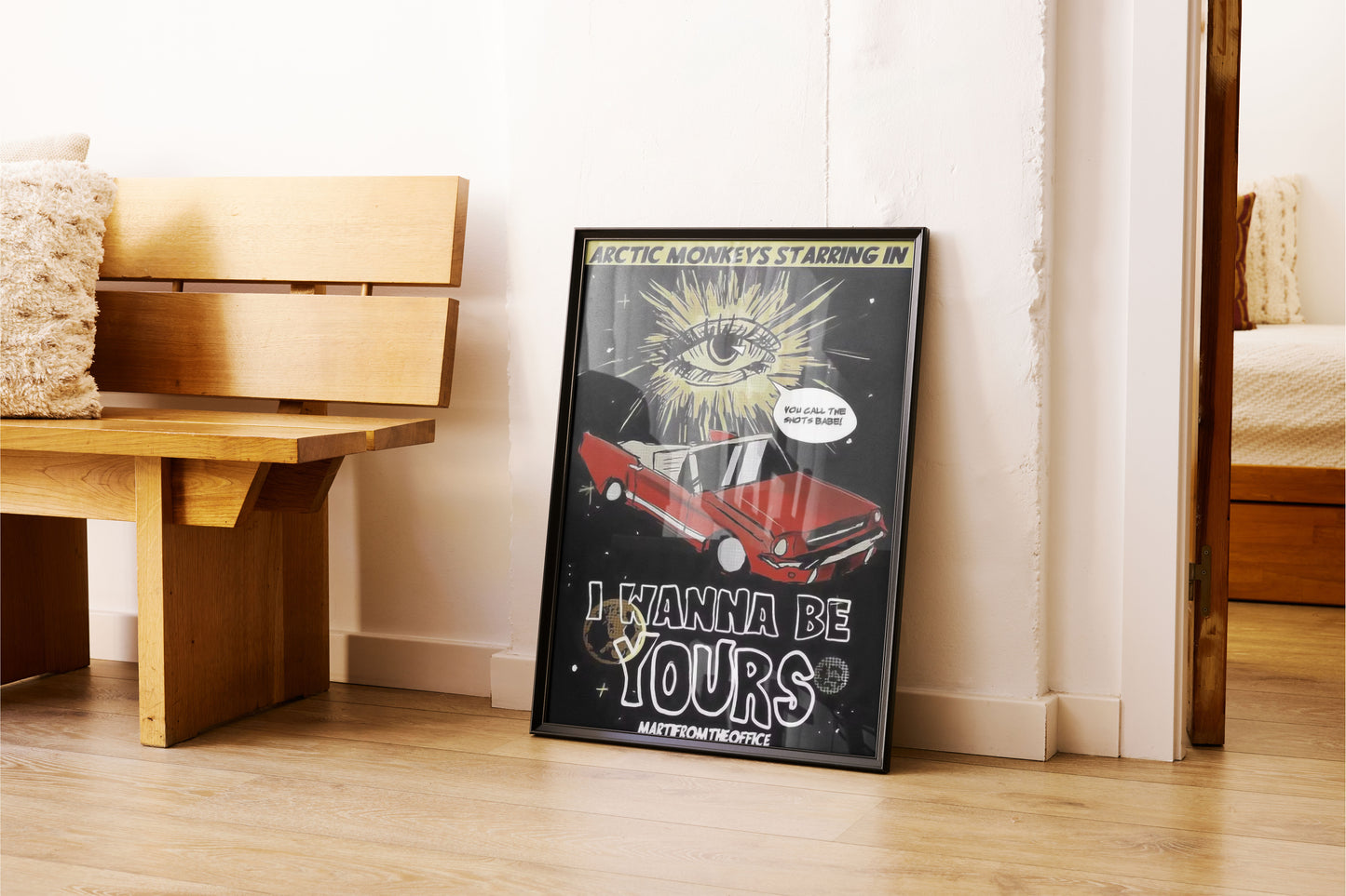 Arctic Monkeys 'I Wanna Be Yours' Canvas Poster: Indie Rock Music Print